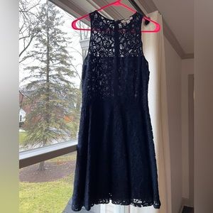 Navy Blue BB Dakota fit and flare dress